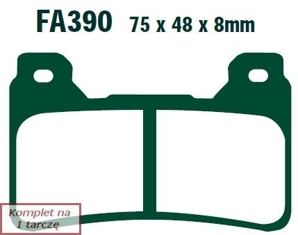 FA390HH EBC Brakes Передні гальмівні колодки